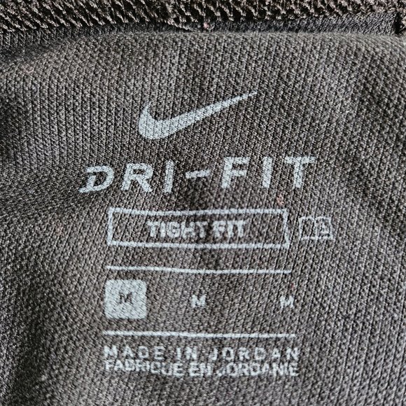 NIKE PRO Jock Man's Black spandex TIGHTS 3/4 Compression Pants Size M - Picture 7 of 9